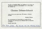 † Christine Dohmen-Schunck