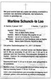 † Marlène Schunck-te Loo