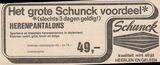 811 - 1977 Anúncio de Schunck