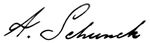 872 - Signature Johann Arnold Schunck