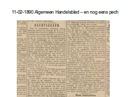 11-02-1890 Algemeen Handelsblad – en nog eens pech