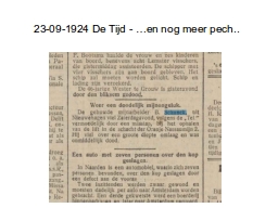 23-09-1924 De Tijd - …en nog meer pech..