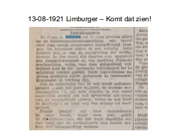 13-08-1921 Limburger – Komt dat zien!